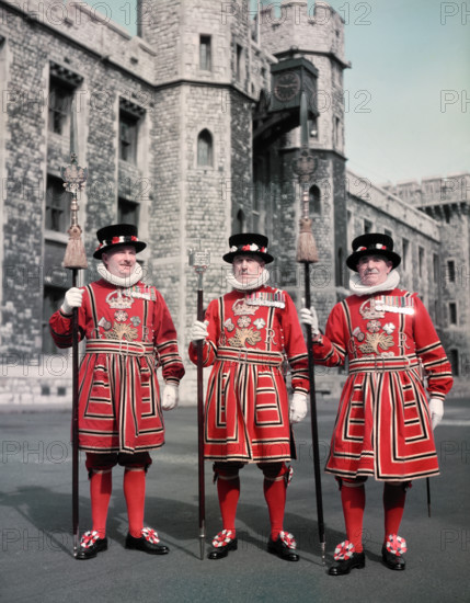 Yeoman Warder, London, c1955.  Creator: Arthur Charles Kirby Ware.