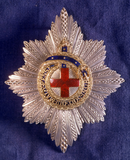 Badge of the Order of the Garter, c1955. Creator: Arthur Charles Kirby Ware.