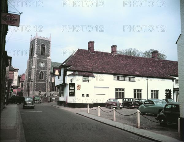 The Bell public house, Thetford, Norfolk, c1960s. Creator: Arthur Charles Kirby Ware.
