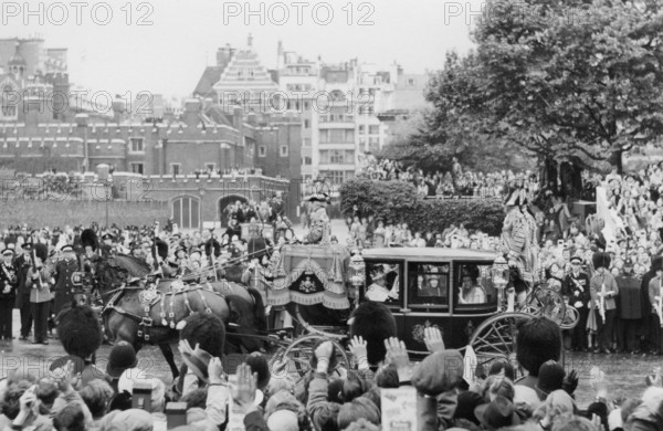 Coronation of Queen Elizabeth II, London, Tuesday 2nd June 1953.  Creator: Arthur Charles Kirby Ware.