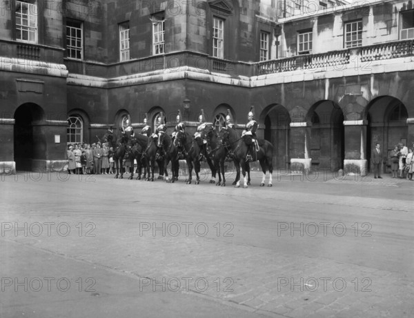 Guards at Horse Guards, London, c1955. Creator: Arthur Charles Kirby Ware.