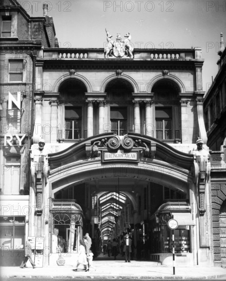 Burlington Arcade, London, c1955.  Creator: Arthur Charles Kirby Ware.