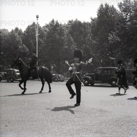 Guards on the march, London, c1955. Creator: Arthur Charles Kirby Ware.