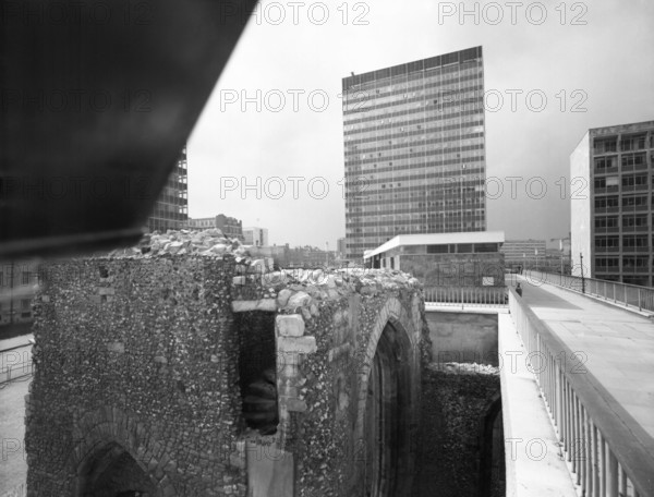 London Wall, City of London, c1955.  Creator: Arthur Charles Kirby Ware.