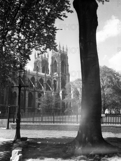 York Minster from the west, York, c1955.  Creator: Arthur Charles Kirby Ware.