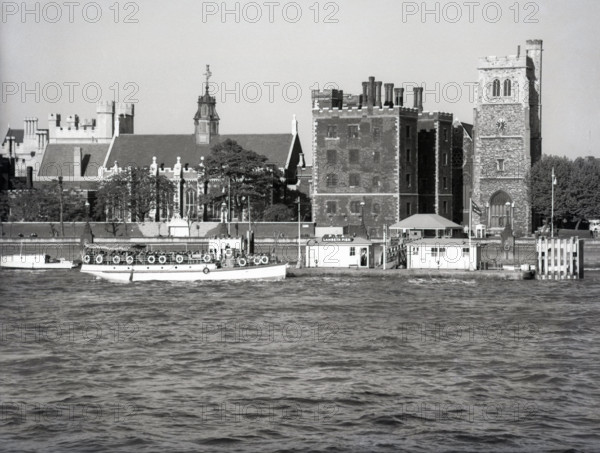 Lambeth Pier, London, c1955. Creator: Arthur Charles Kirby Ware.