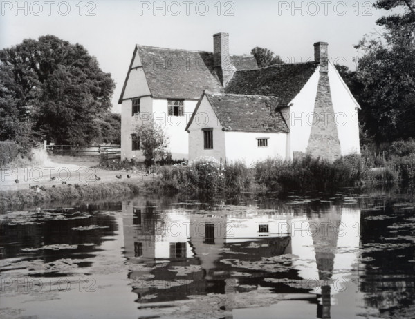 Willy Lott's Cottage, Flatford, East Bergholt, Suffolk, c1955.  Creator: Arthur Charles Kirby Ware.