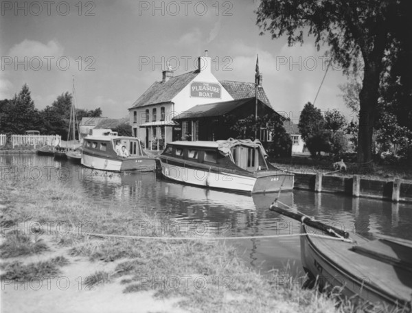 The Pleasure Boat Inn, Norfolk Broads, c1955. Creator: Arthur Charles Kirby Ware.