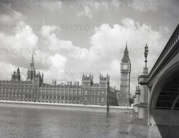 Houses of Parliament, London, c1955. Creator: Arthur Charles Kirby Ware.