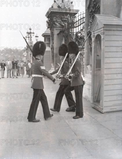Changing the Guard at Buckingham Palace, London, c1955. Creator: Arthur Charles Kirby Ware.