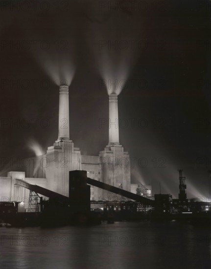 Battersea Power Station, London, c1955. Creator: Arthur Charles Kirby Ware.