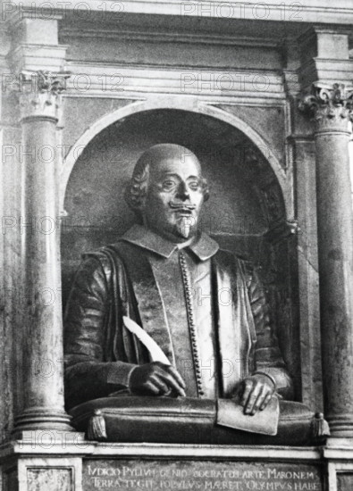 Shakespeare Memorial, Holy Trinity Church, Stratford-upon-Avon, Warwickshire, c1955. Creator: Arthur Charles Kirby Ware.