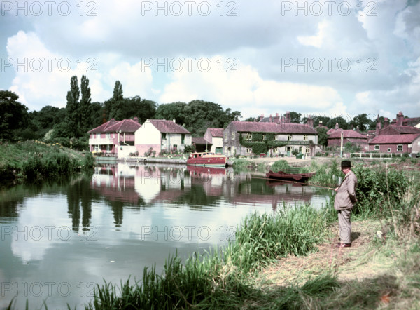 Riverside village in Norfolk, c1960s. Creator: Arthur Charles Kirby Ware.