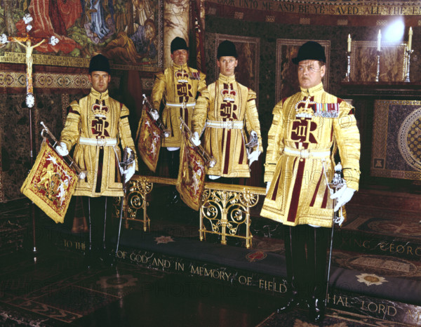 The State Trumpeters used at the Coronation of Queen Elizabeth II, 1953. Creator: Arthur Charles Kirby Ware.
