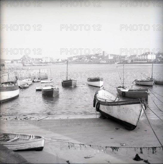 Hugh Town Harbour, St Mary's, Scilly Isles, c1955. Creator: Arthur Charles Kirby Ware.