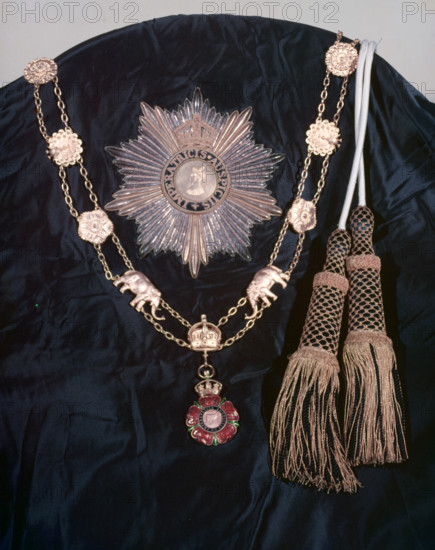 Insignia of the Order of the Indian Empire, c1955. Creator: Arthur Charles Kirby Ware.