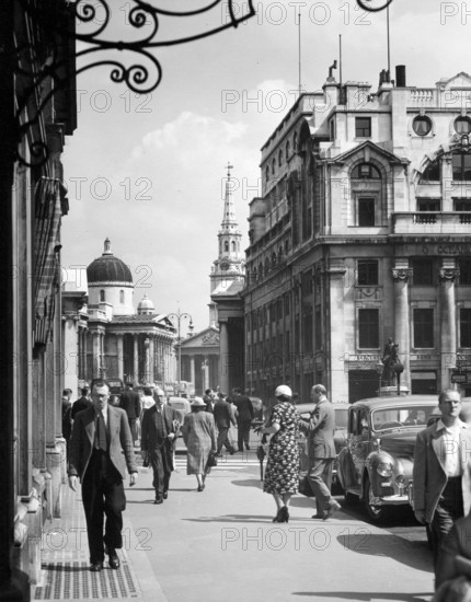 The National Gallery from Pall Mall, London, 1950s. Creator: Arthur Charles Kirby Ware.