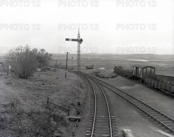 Railway lines at Rannoch Moor, Scotland, c1955. Creator: Arthur Charles Kirby Ware.