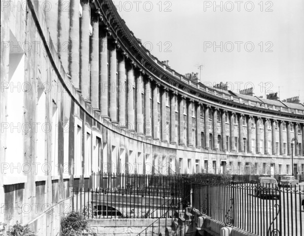 Royal Crescent, Bath, Somerset, c1955. Creator: Arthur Charles Kirby Ware.