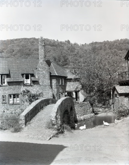 Packhorse Bridge, Allerford, Somerset, c1955. Creator: Arthur Charles Kirby Ware.