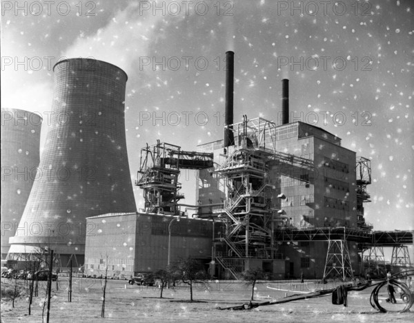 Calderhall atomic power station, c1955.  Creator: Arthur Charles Kirby Ware.