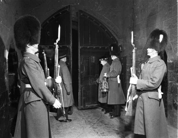 Ceremony of the Keys, Tower of London, c1955. Creator: Arthur Charles Kirby Ware.