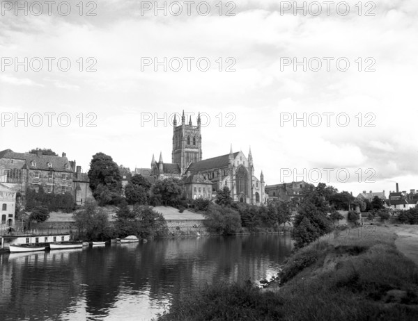 Worcester Cathedral, c1955. Creator: Arthur Charles Kirby Ware.