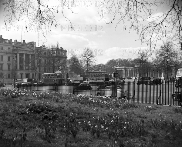 St George's Hospital and the Hyde Park Screen, London, c1955. Creator: Arthur Charles Kirby Ware.