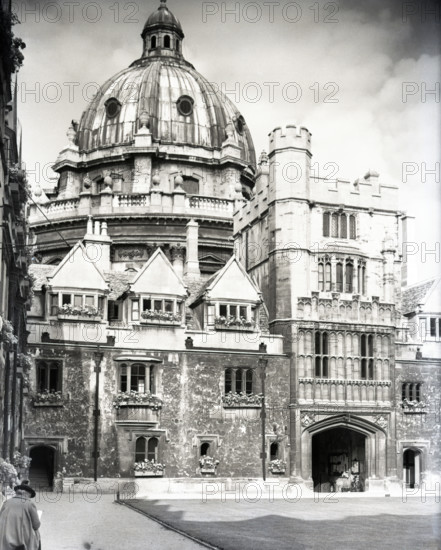 Brasenose College and Radcliffe Camera, Oxford, c1955. Creator: Arthur Charles Kirby Ware.