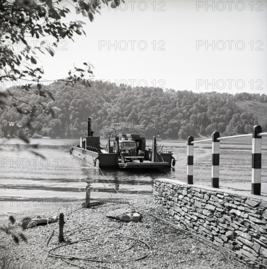Car ferry, Lake Windermere, Lake District, c1955. Creator: Arthur Charles Kirby Ware.