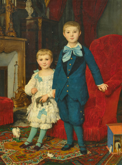 The children de Bary, 1880. Creator: Anker, Albert (1831-1910).