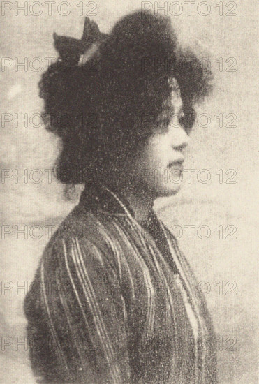 Kiyohara Tama (1861-1939), also known as Kiyohara Otama, O'Tama Chiovara or..., Early 1880s. Creator: Anonymous.