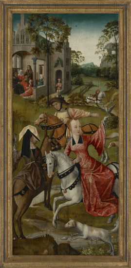 A hawking party, c1500. Creator: Anonymous.