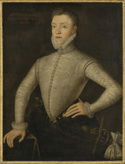 Portrait of Charles Stuart, 5th Earl of Lennox (1557-1576), 1573. Creator: Anonymous.