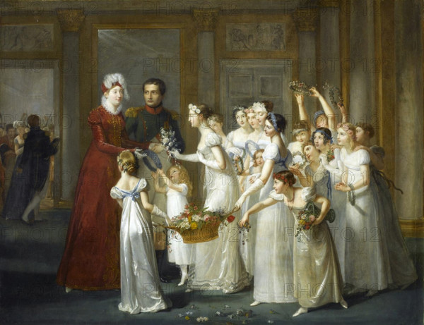 Arrival of Archduchess Marie-Louise in Compiègne, March 28, 1810, 1812. Creator: Auzou, Pauline (1775-1835).