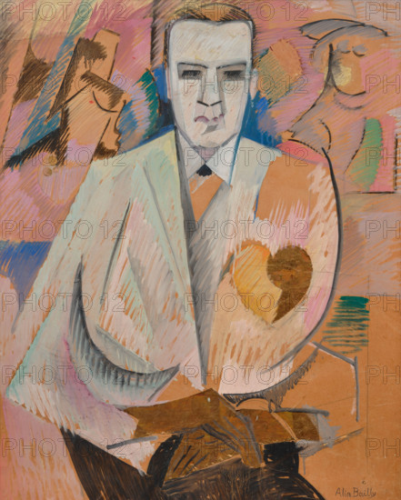 Study for: The Man with a Heart of Gold. Portrait of Werner Reinhart. Creator: Bailly, Alice (1872-1938).
