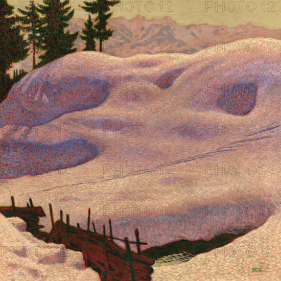 Snowy landscape near Mitterndorf, before 1912. Creator: Barth, Otto (1876-1916).