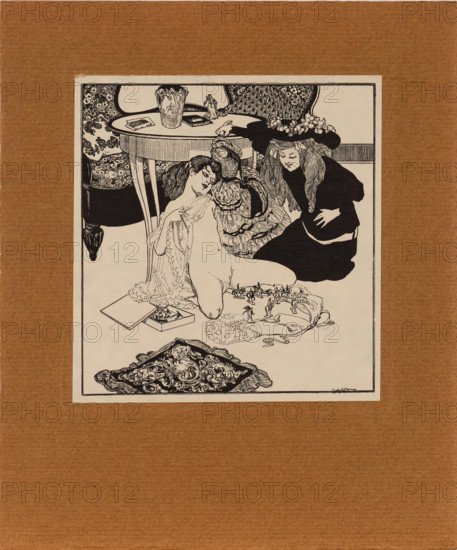 From "Jeux d'Amour de la jeunesse", c1907. Creator: Bayros, Franz von (1866-1924).