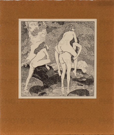 From "Jeux d'Amour de la jeunesse", c1907. Creator: Bayros, Franz von (1866-1924).