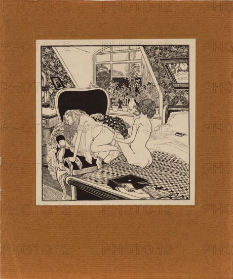 From "Jeux d'Amour de la jeunesse", c1907. Creator: Bayros, Franz von (1866-1924).