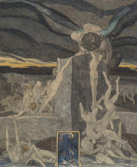 Ode to Dante, 1920. Creator: Bayros, Franz von (1866-1924).