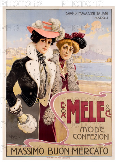 Mele & Ci. Mode Confezioni, 1900. Creator: Beltrame, Achille (1871-1945).