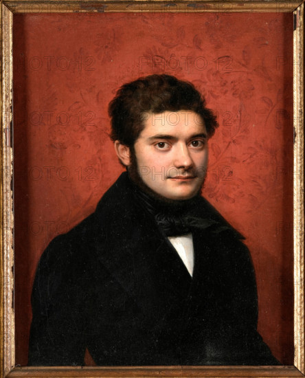 Portrait of the Composer Saverio Mercadante (1795-1870). Creator: Bezzuoli, Giuseppe (1784-1855).