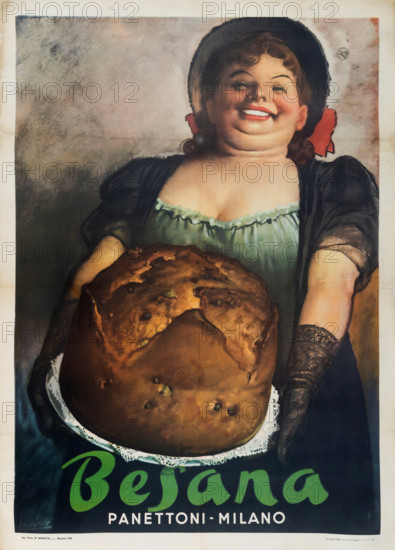 Besana Panettoni, Milano, 1951. Creator: Boccasile, Gino (1901-1952).