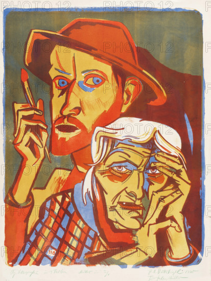 Mother and I, 1920. Creator: Böckstiegel, Peter August (1889-1951).