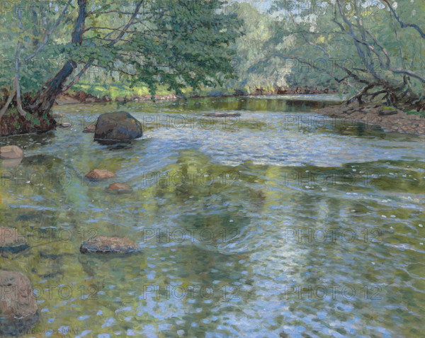 The river, 1932. Creator: Bogdanov-Belsky, Nikolai Petrovich (1868-1945).