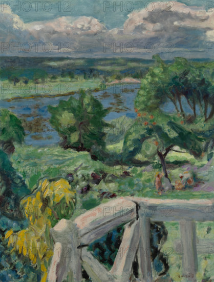 Sunburn (The terrace of "Ma roulotte" in Vernonnet), 1916. Creator: Bonnard, Pierre (1867-1947).