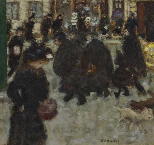 Personnages dans la rue, c1894. Creator: Bonnard, Pierre (1867-1947).