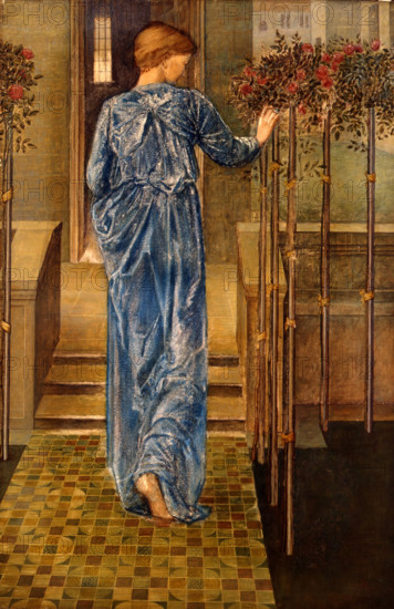 Study for "The Garland Weavers", 1866. Creator: Burne-Jones, Sir Edward Coley (1833-1898).