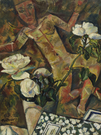 White roses, 1914. Creator: Büttner, Erich (1889-1936).